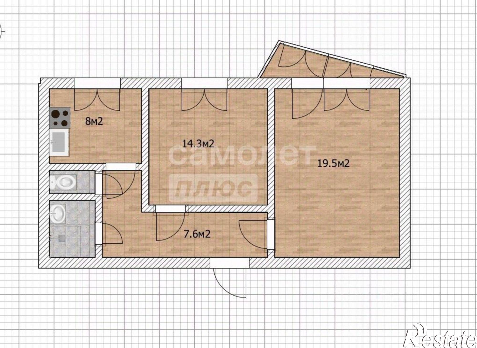 Купить квартиру за 4 650 000 рублей на Ударная улица, 25