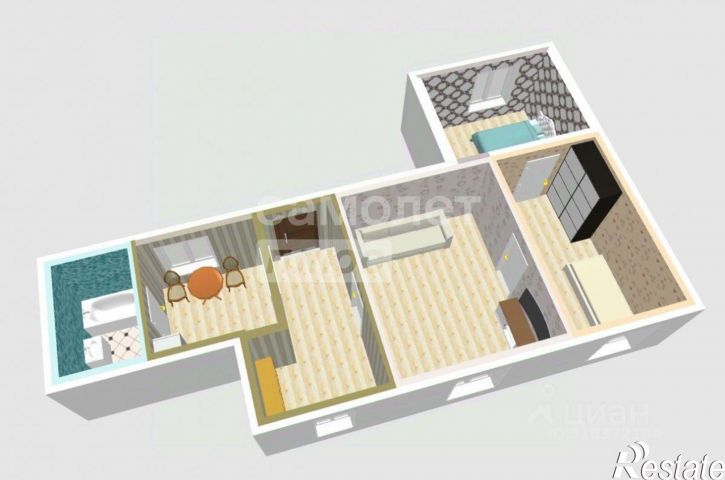 3-комн квартира 2-я Набережная улица, 33,  д. 33