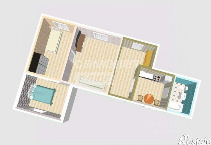 3-комн квартира 2-я Набережная улица, 33,  д. 33