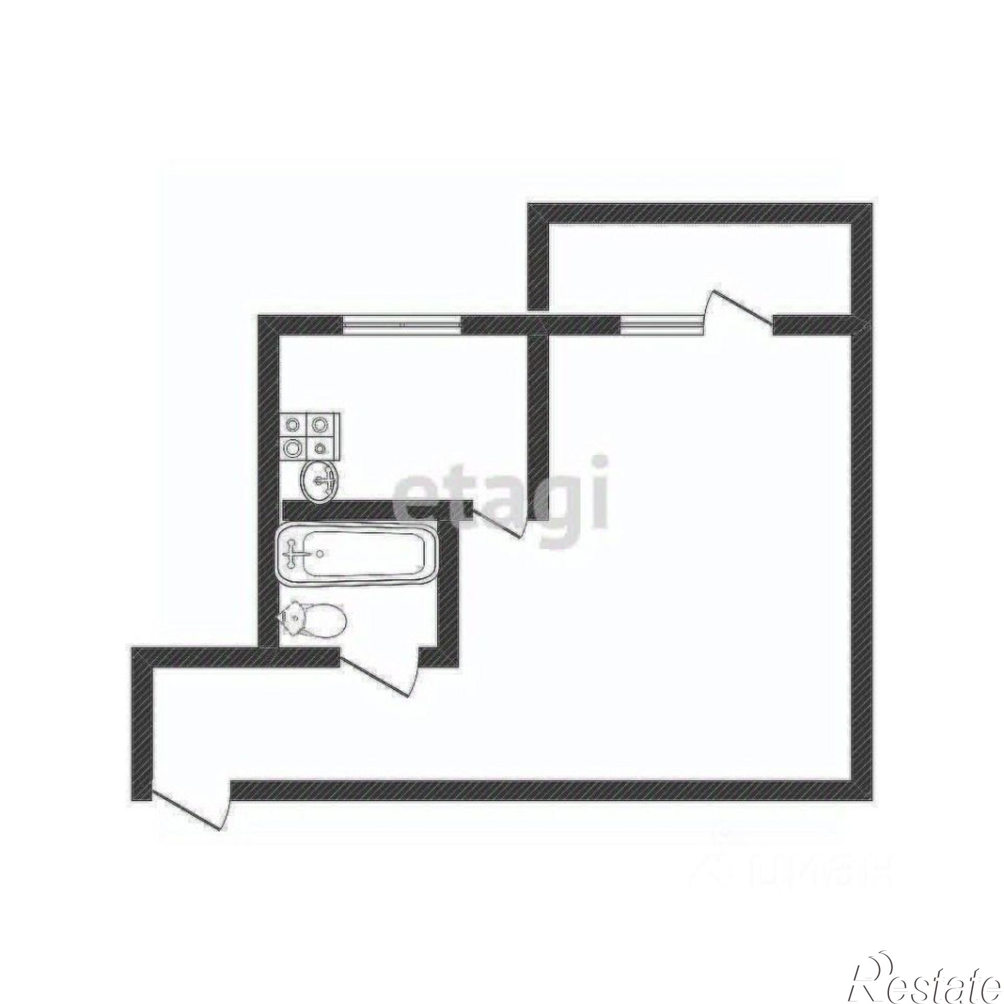 Купить квартиру за 3 400 000 рублей на улица Ильи Репина, 16