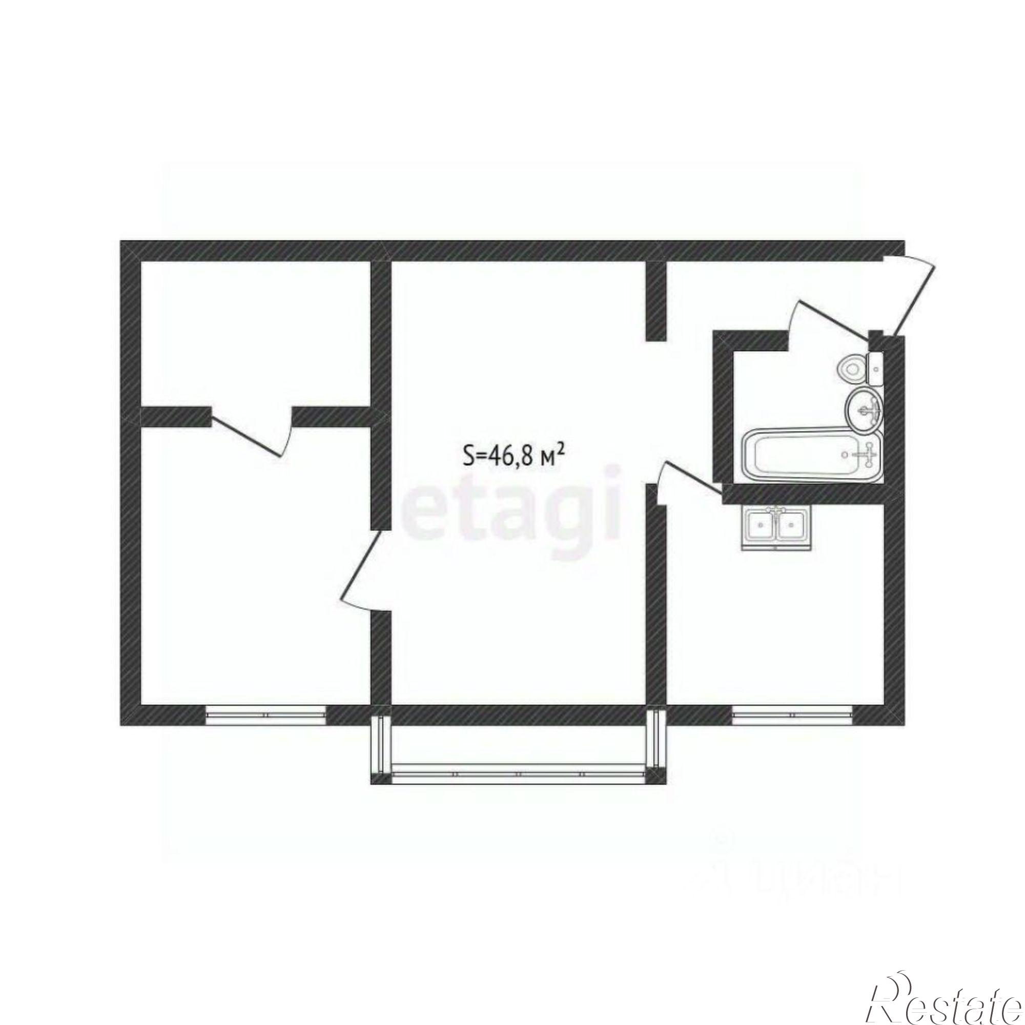 Купить квартиру за 3 600 000 рублей на улица Александра Радищева, 14