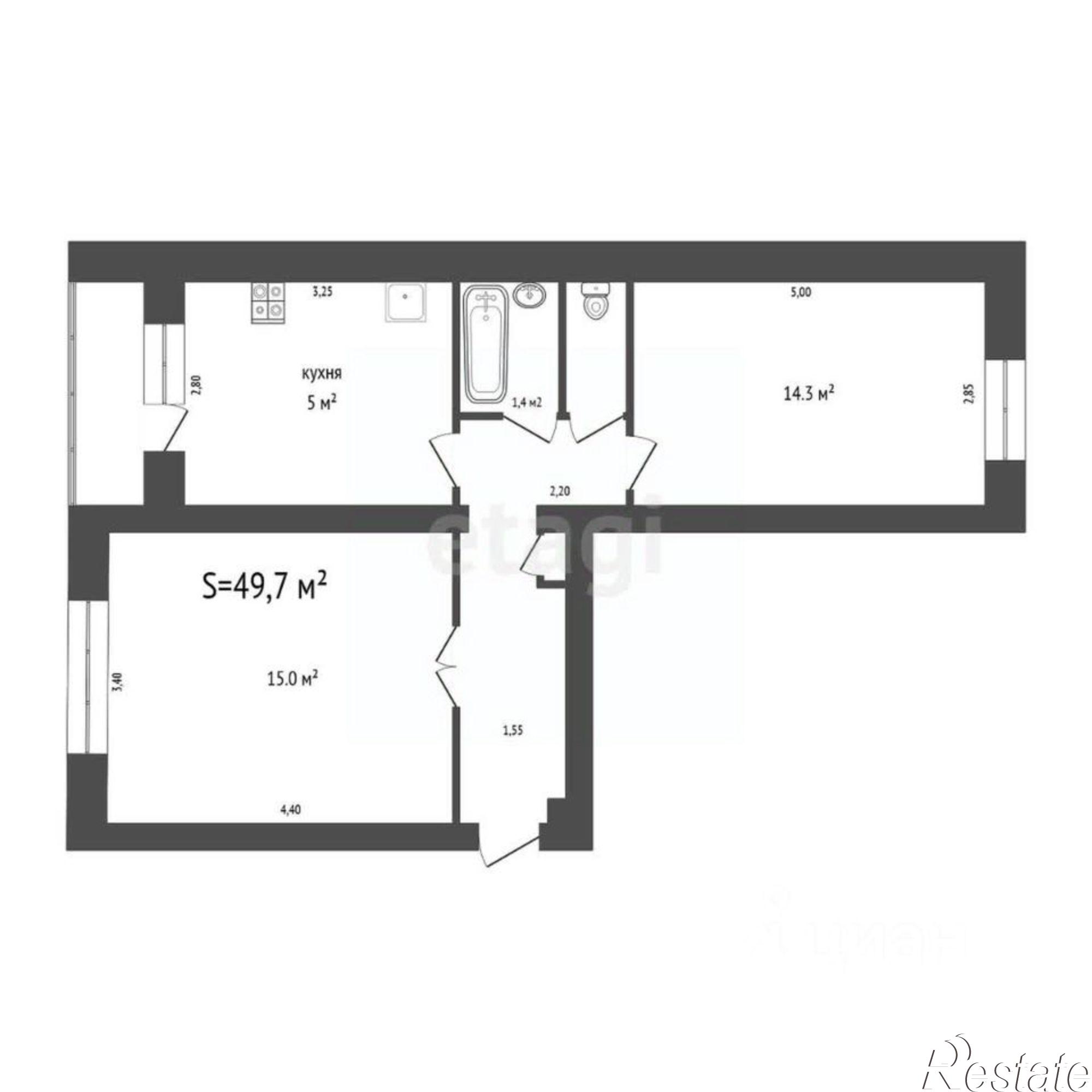 Купить квартиру за 3 650 000 рублей на Социалистическая улица, 76