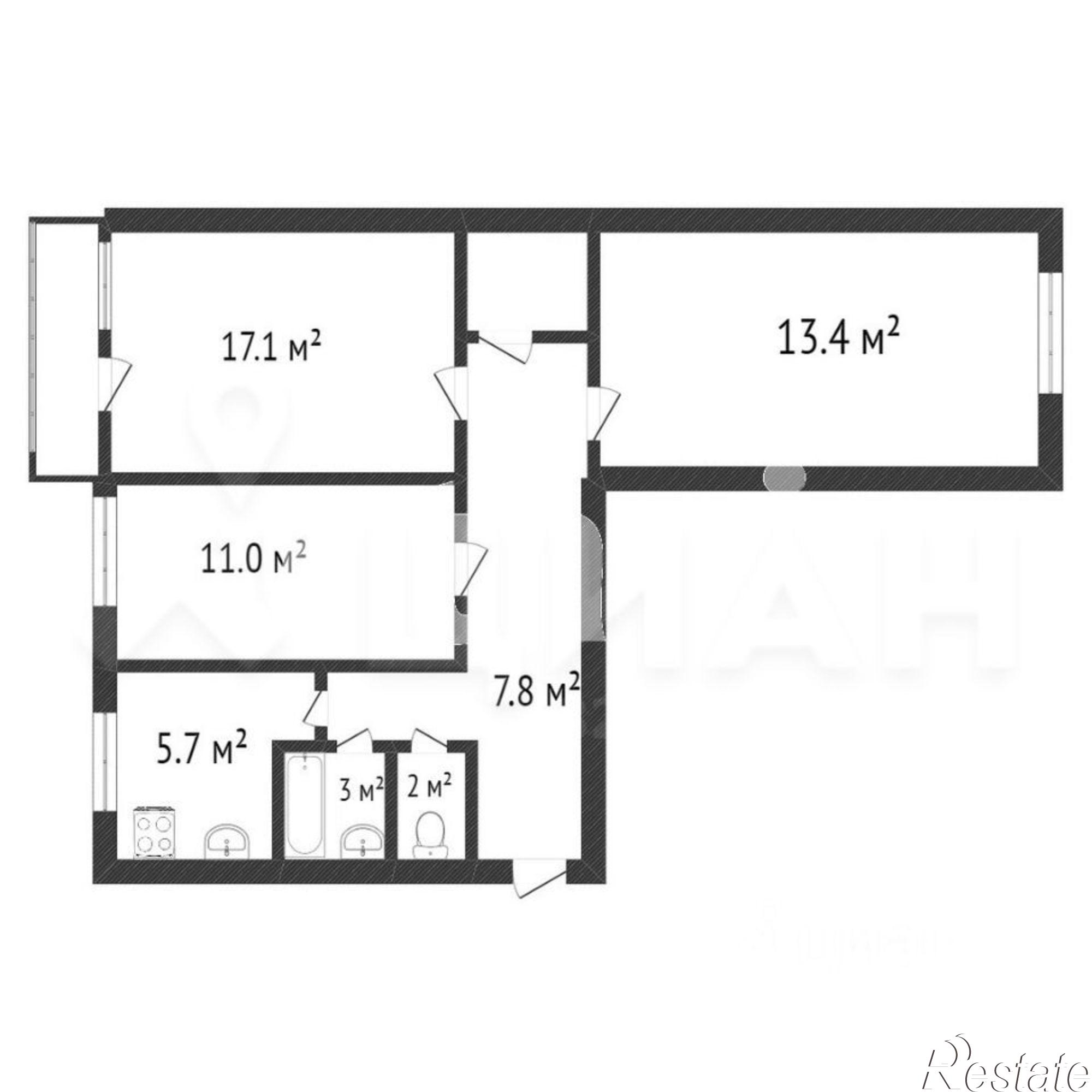 Купить квартиру за 4 600 000 рублей на Социалистическая улица, 110