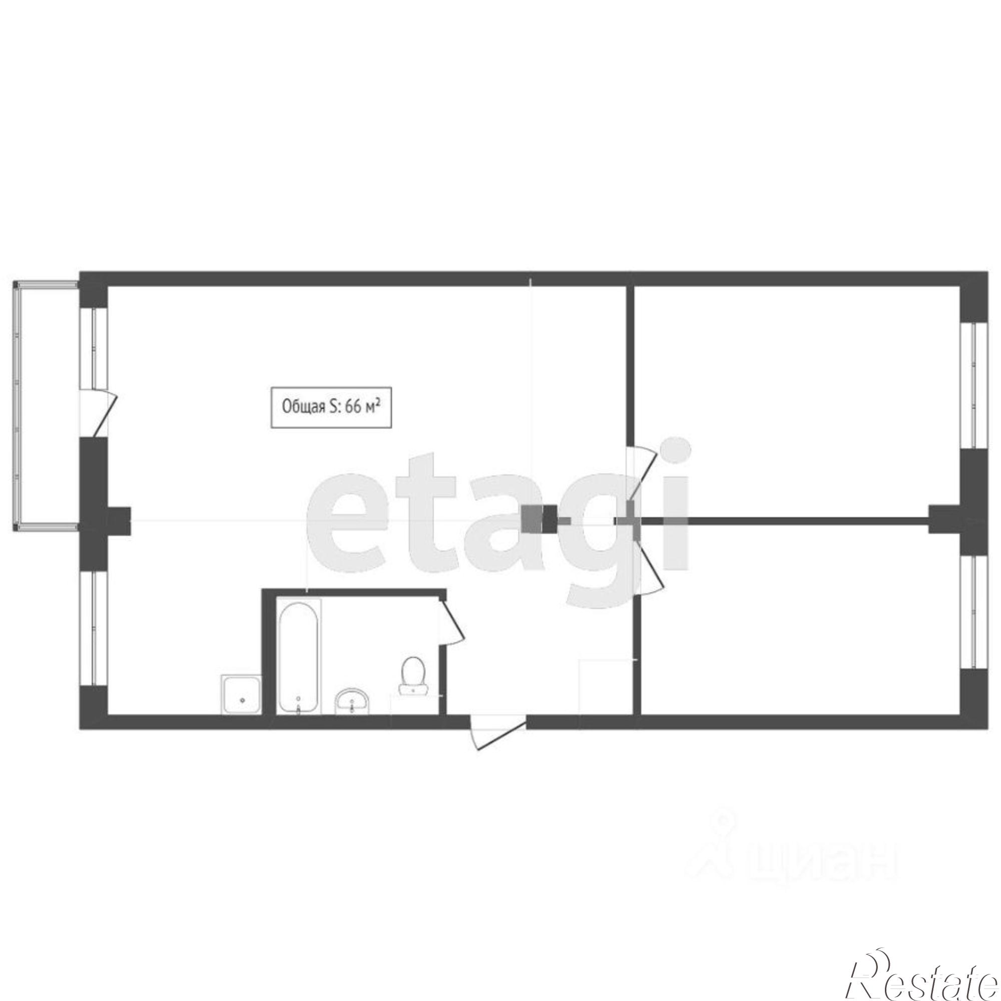Купить квартиру за 5 300 000 рублей на Ленинградская улица, 109