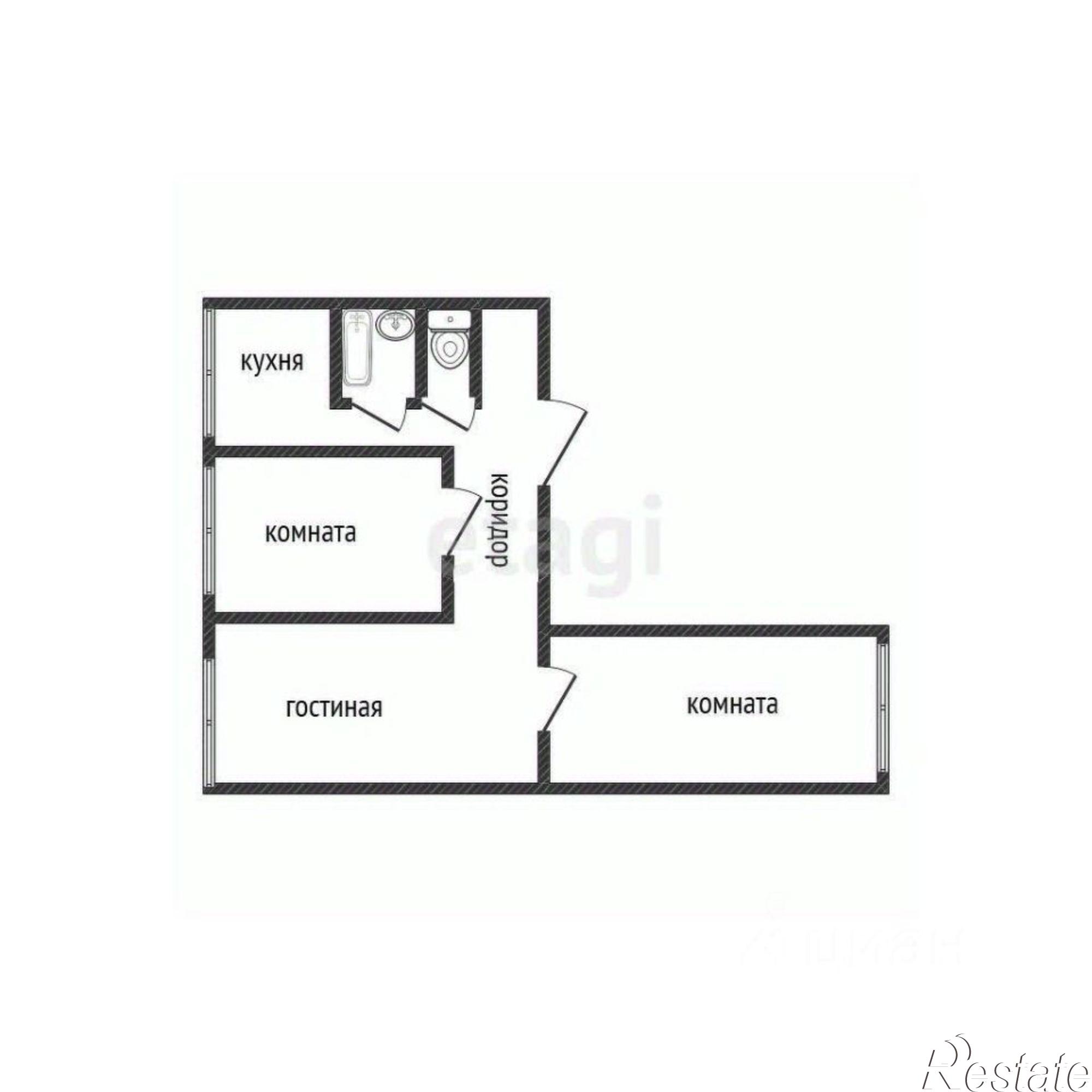 Купить квартиру за 5 400 000 рублей на Боровая улица, 10