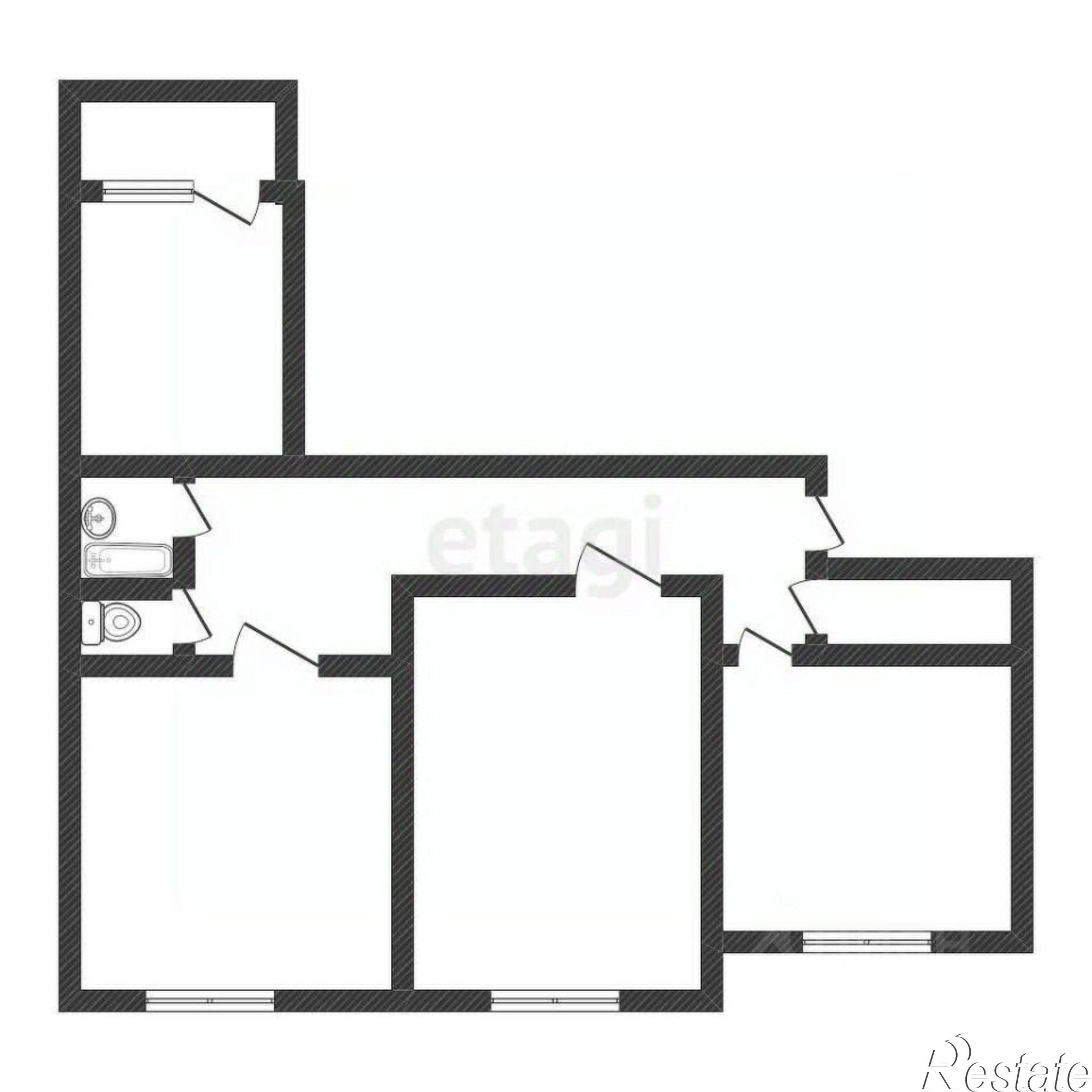 Купить квартиру за 6 500 000 рублей на улица Михаила Кутузова, 9