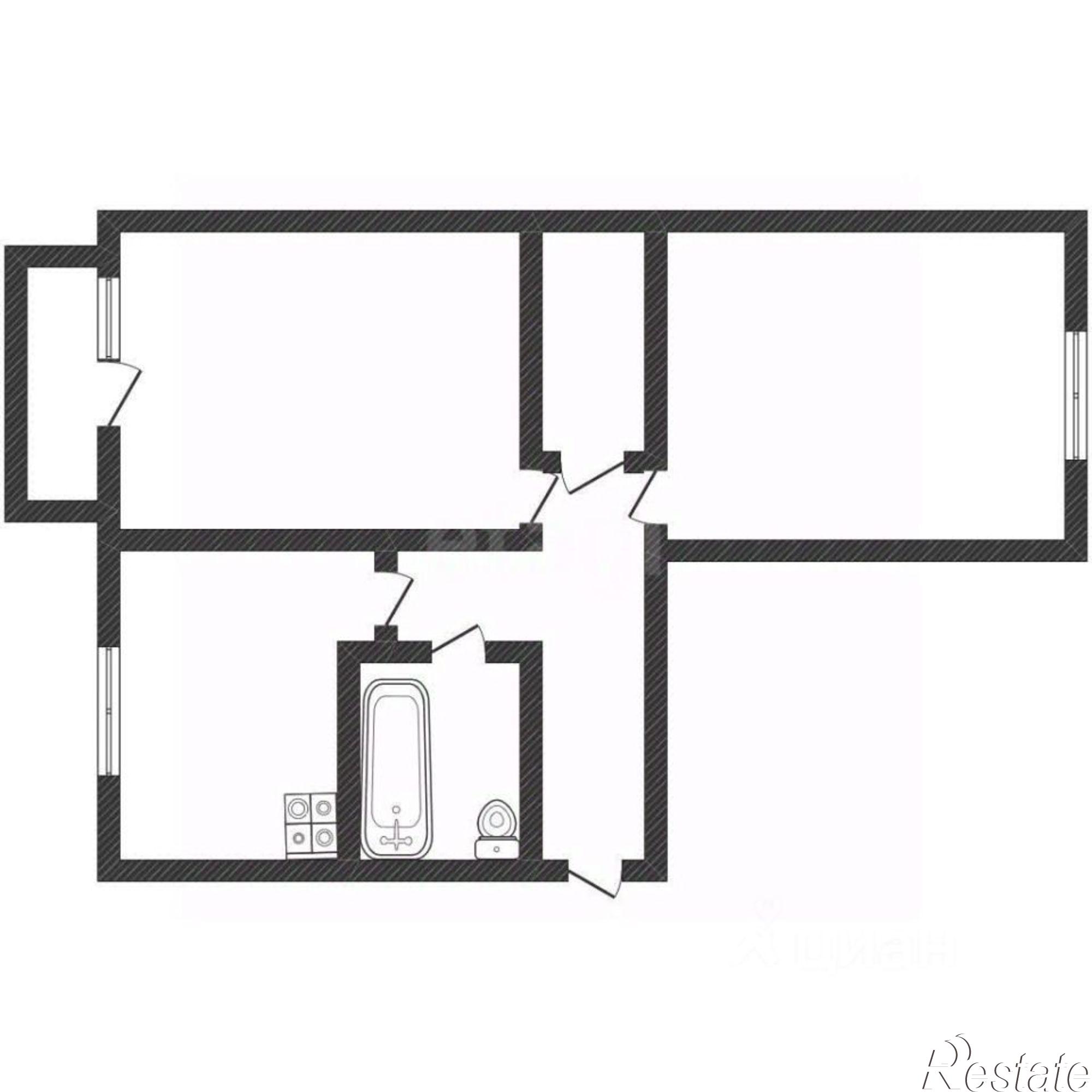 Купить квартиру за 3 900 000 рублей на улица Воинов-Интернационалистов, 88
