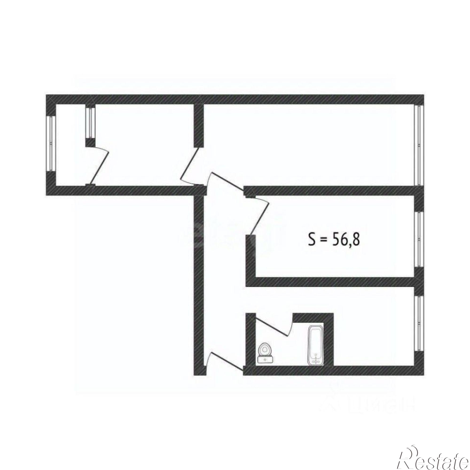 Купить квартиру за 6 100 000 рублей на Ударная улица, 29