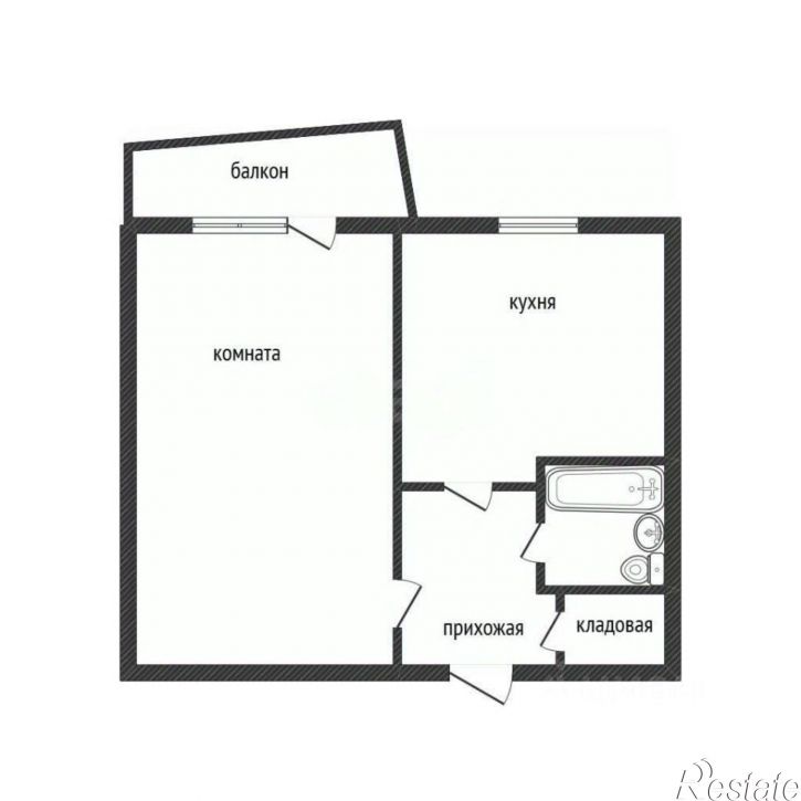 1-комн квартира Советская улица, 74,  д. 74