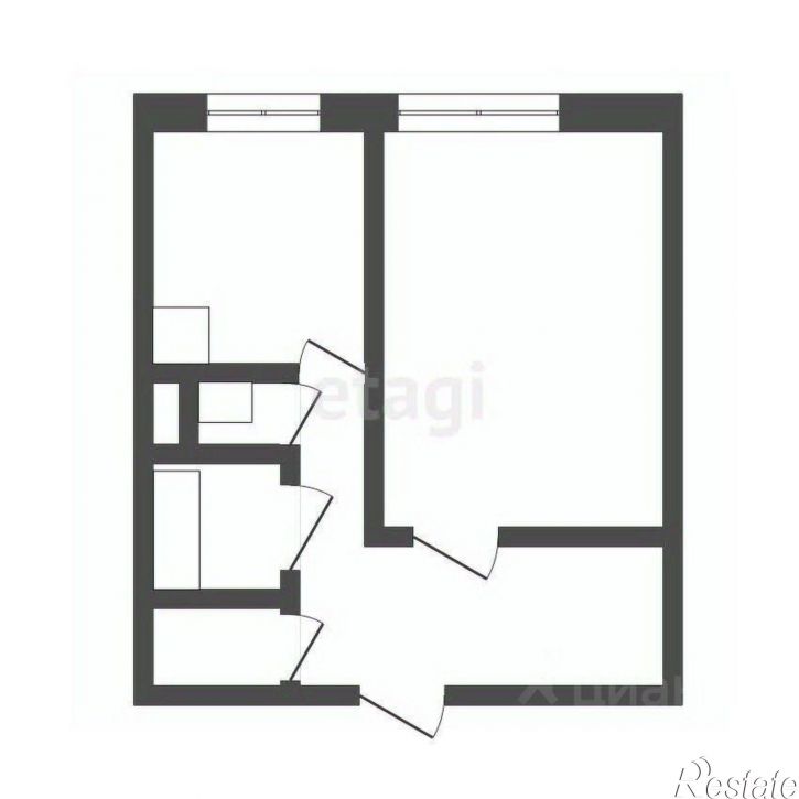 1-комн квартира Ленинградская улица, 33/1,  д. 33/1