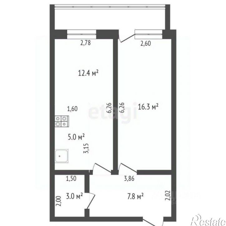 2-комн квартира улица Зелёный Клин, 30,  д. 30