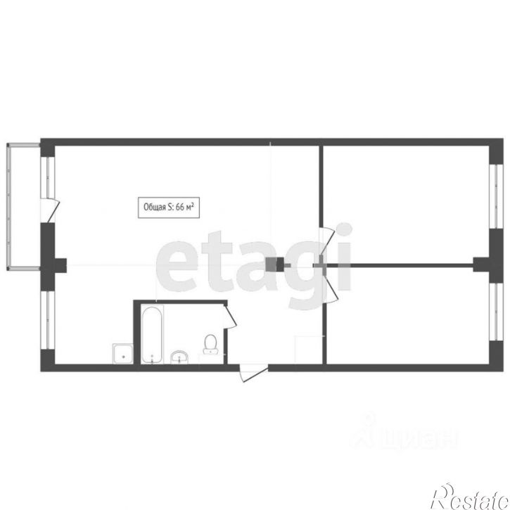 3-комн квартира Ленинградская улица, 109,  д. 109