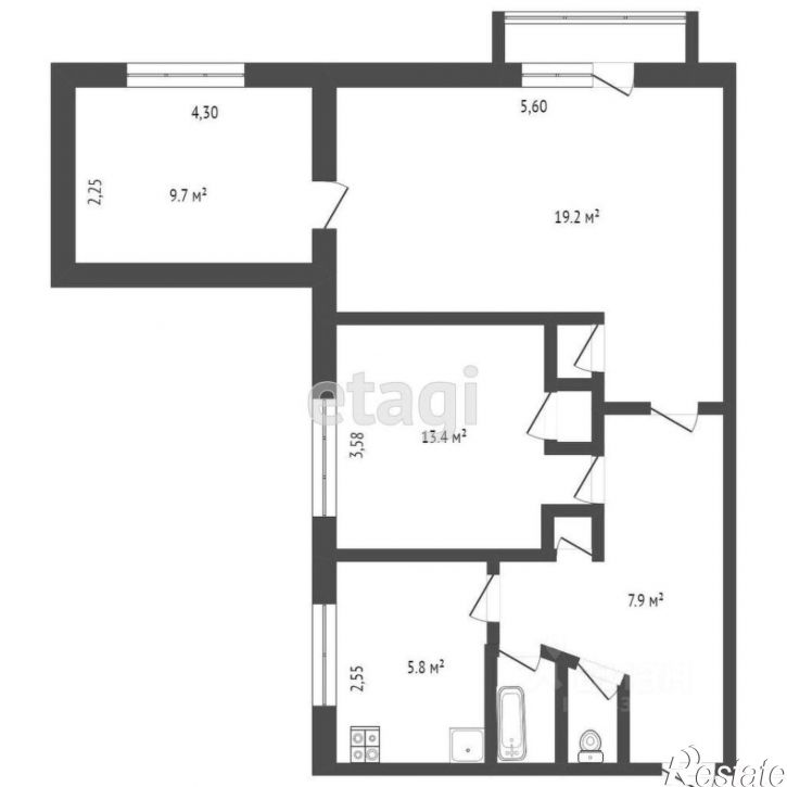 3-комн квартира улица 1-й Военный городок, 157,  д. 157