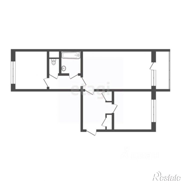 2-комн квартира улица Зелёный Клин, 30,  д. 30