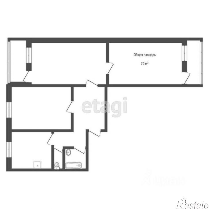 3-комн квартира улица Михаила Ломоносова, 29,  д. 29