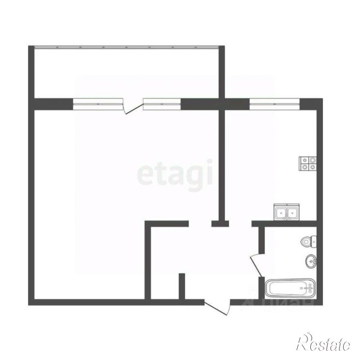 1-комн квартира Дальняя улица, 123,  д. 123