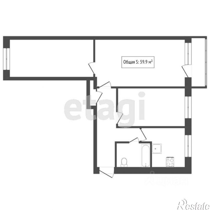 3-комн квартира улица Ильи Мухачева, 101,  д. 101