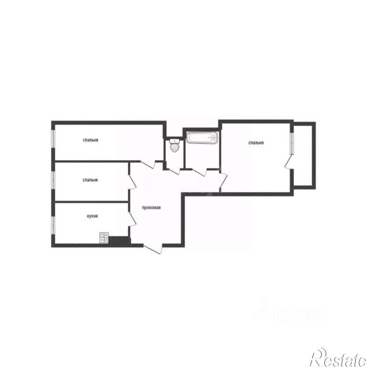 3-комн квартира улица Михаила Митрофанова, 2,  д. 2