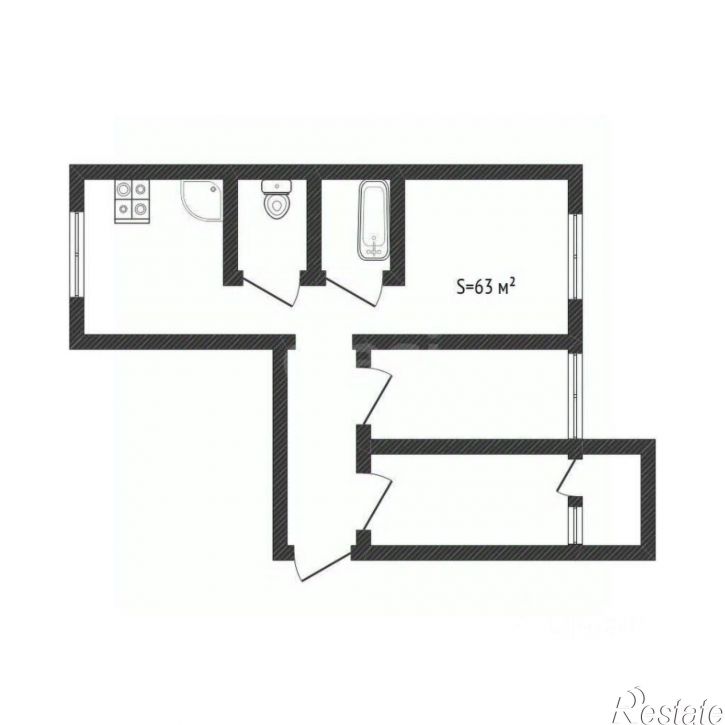 3-комн квартира Советская улица, 216,  д. 216