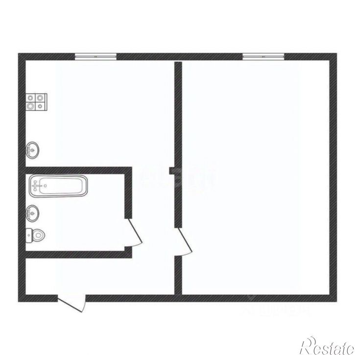 1-комн квартира Ленинградская улица, 39,  д. 39