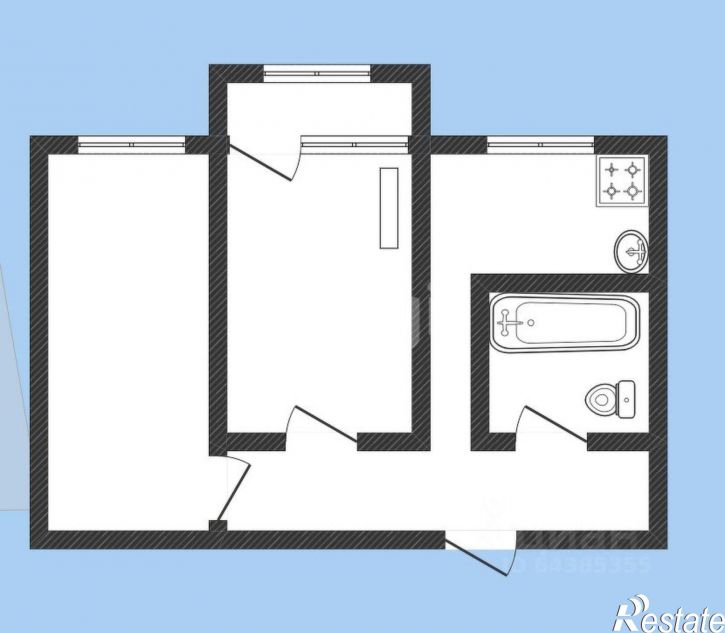 2-комн квартира Советская улица, 66,  д. 66