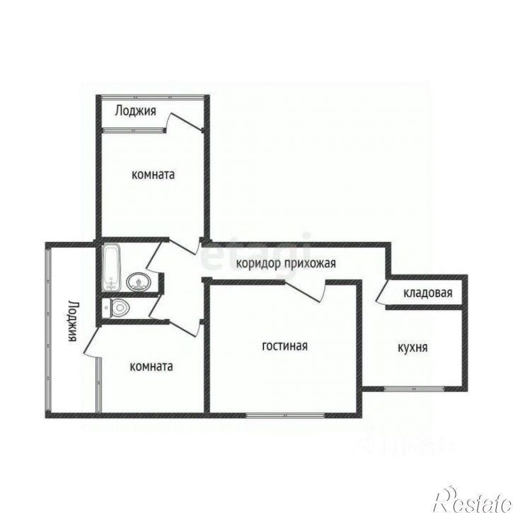 3-комн квартира городской округ Бийск, Бийск