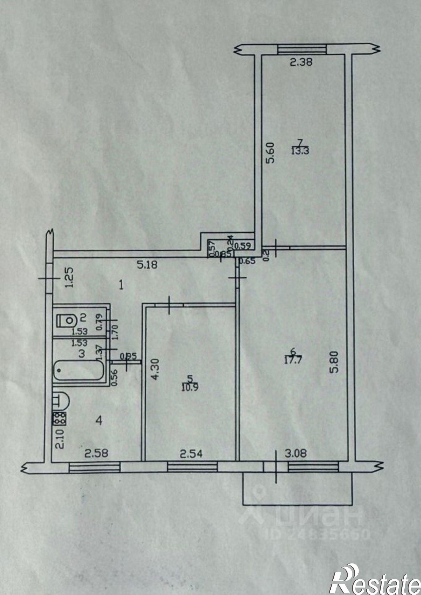 Купить квартиру за 4 600 000 рублей на Социалистическая улица, 110