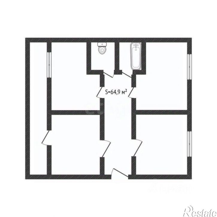 3-комн квартира улица Максима Горького, 69,  д. 69