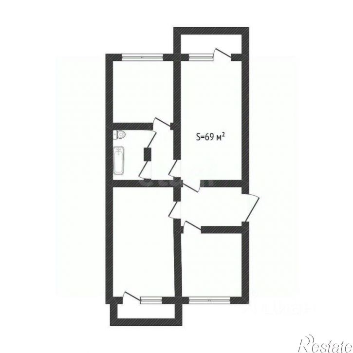 3-комн квартира городской округ Бийск, Бийск