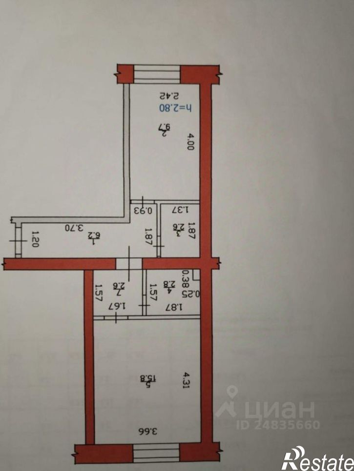 1-комн квартира улица Михаила Фрунзе, 1,  д. 1