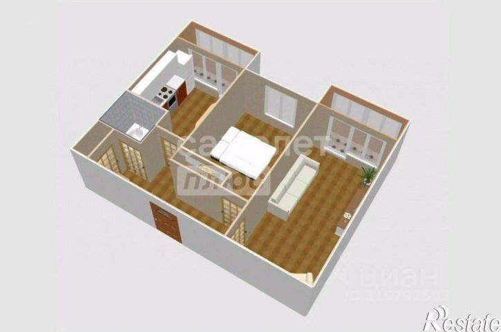 2-комн квартира улица Революции, 84/2,  д. 84/2