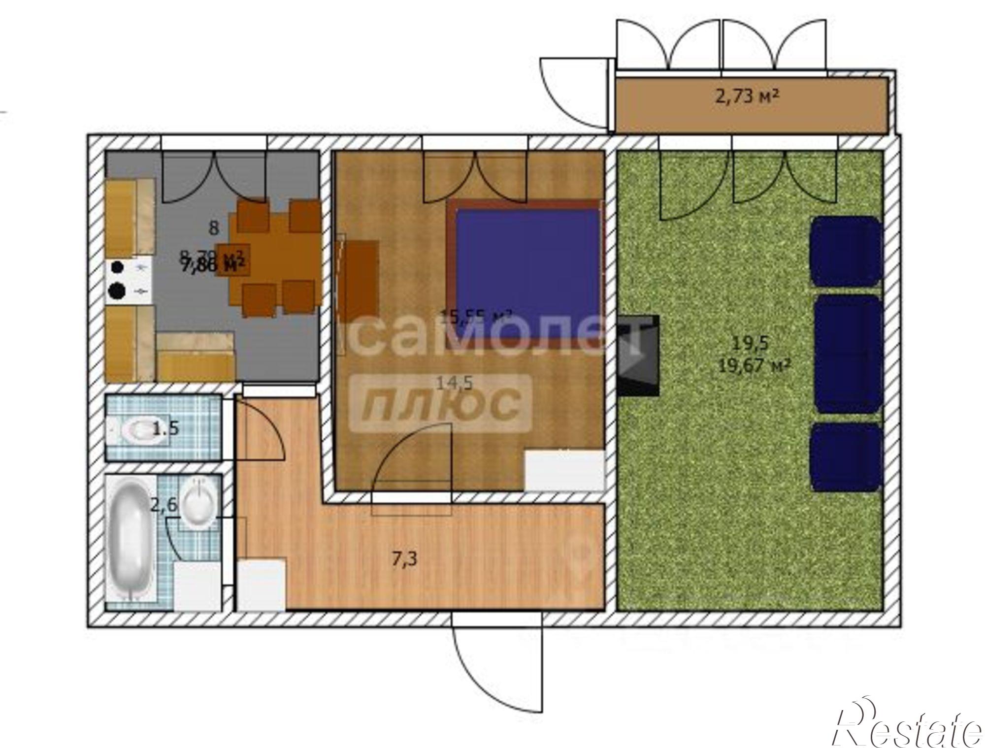 Купить квартиру за 5 700 000 рублей на ул Советская, 218