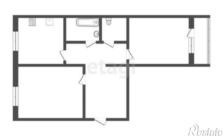 2-комн квартира Ленинградская улица, 18,  д. 18