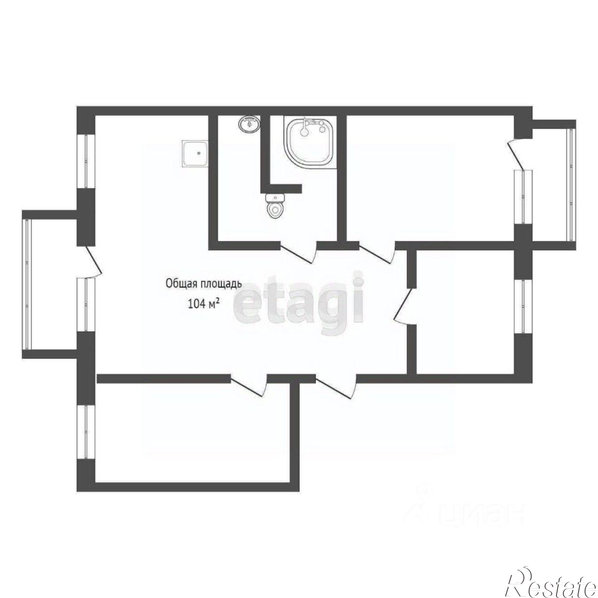 Купить квартиру за 9 300 000 рублей на переулок Владимира Мартьянова, 59