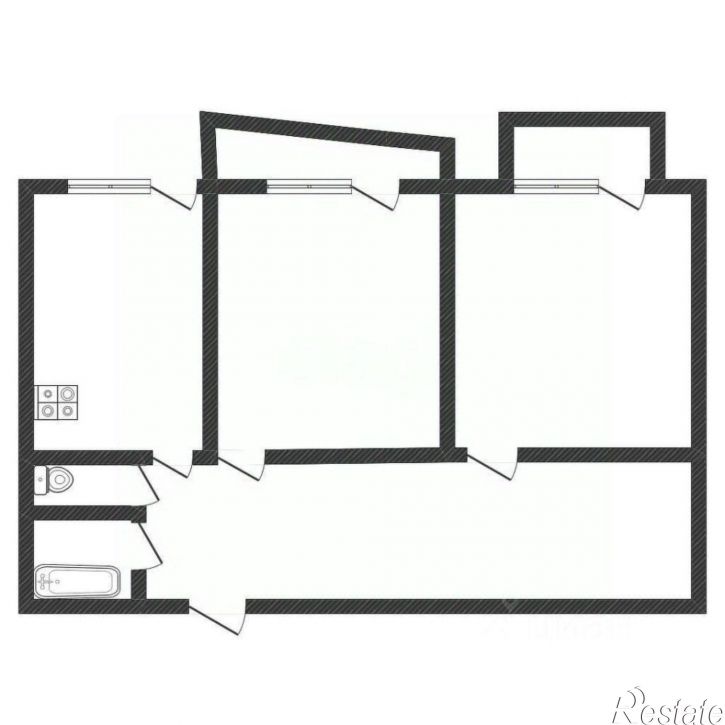 2-комн квартира улица Машиностроителей, 21,  д. 21