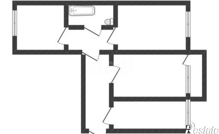 3-комн квартира Приморская улица, 1,  д. 1