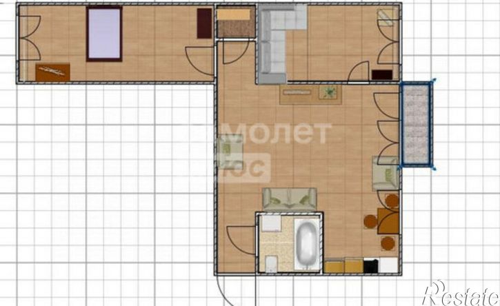 3-комн квартира ул Льнокомбинат, 15в,  д. 15в