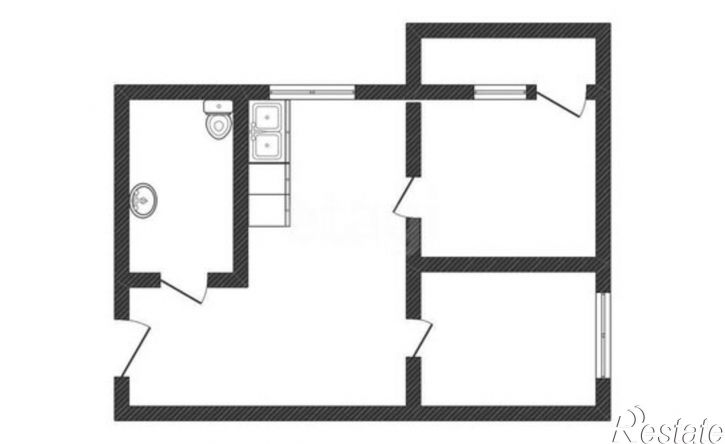 2-комн квартира Стахановская улица, 2/3,  д. 2/3