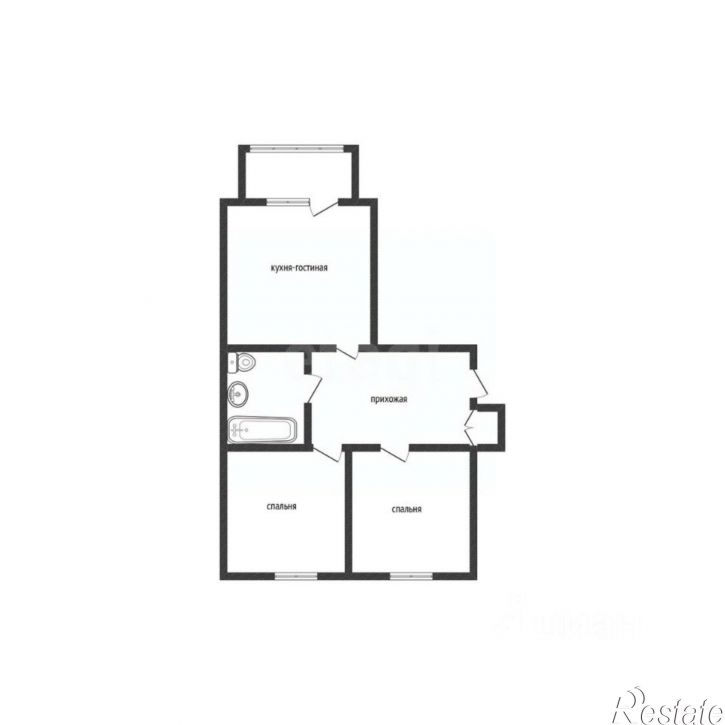 2-комн квартира ул Обская, 3,  д. 3