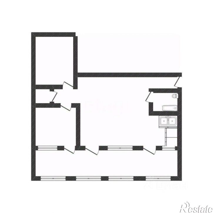3-комн квартира ул Петра Мерлина, 25/3,  д. 25/3
