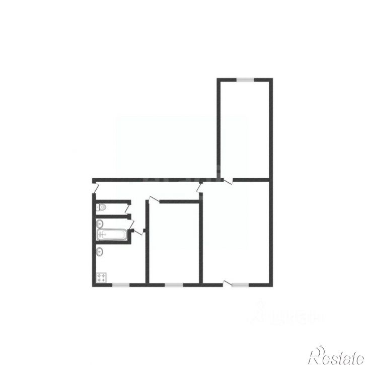 3-комн квартира Коммунарский переулок, 17,  д. 17