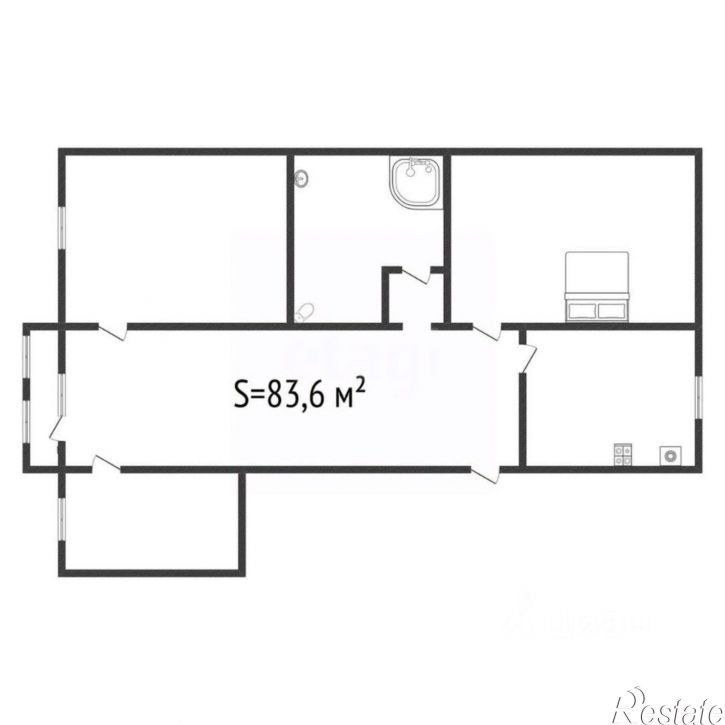 3-комн квартира улица Виктора Петрова, 35,  д. 35