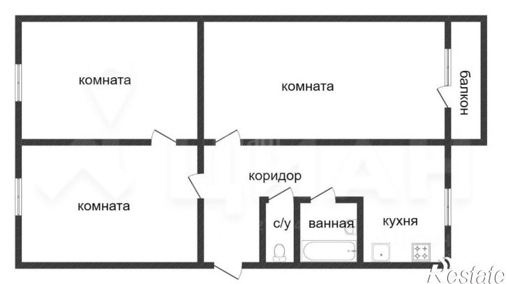3-комн квартира ул 5-я Мало-Угренёвская, 31,  д. 31