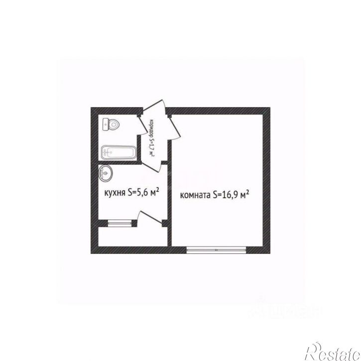 1-комн квартира Социалистическая улица, 35,  д. 35