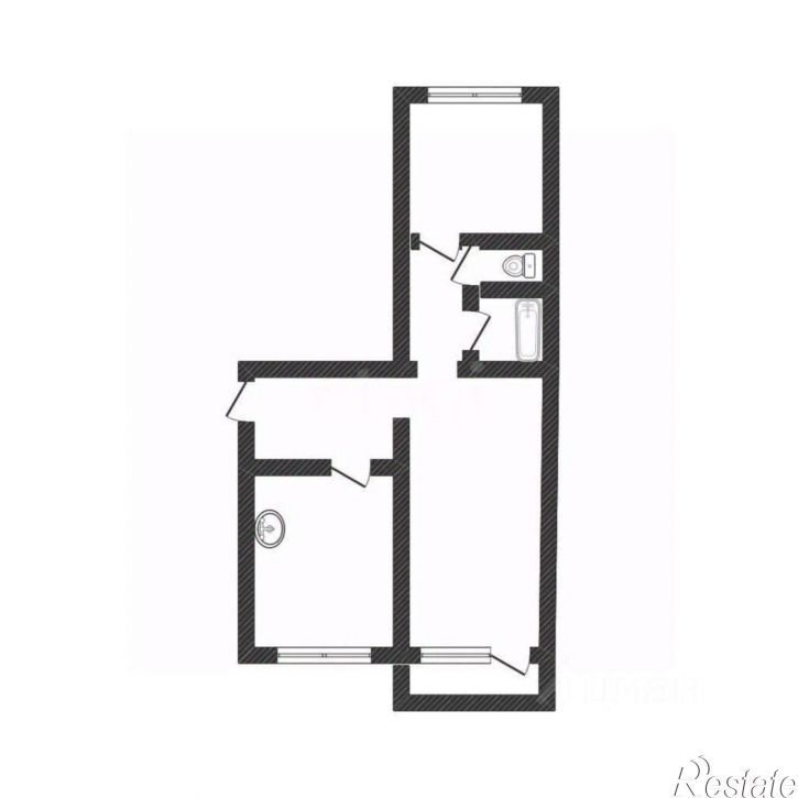 2-комн квартира Приречная улица, 1,  д. 1
