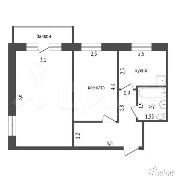 2-комн квартира ул Владимира Ленина, 230,  д. 230