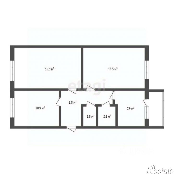 3-комн квартира ул Ленинградская, 59,  д. 59