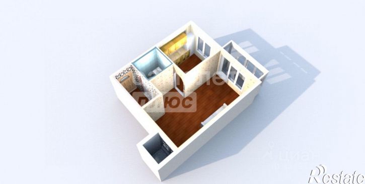 1-комн квартира улица Александра Радищева, 2/1,  д. 2/1