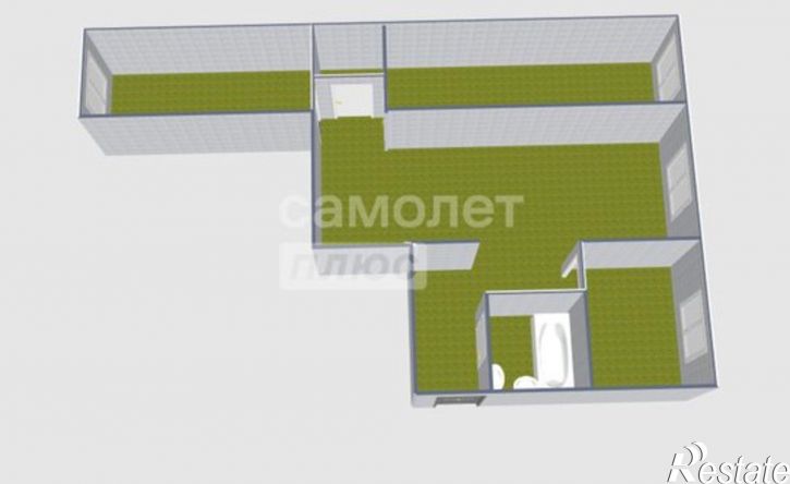 3-комн квартира улица Александра Радищева, 12,  д. 12