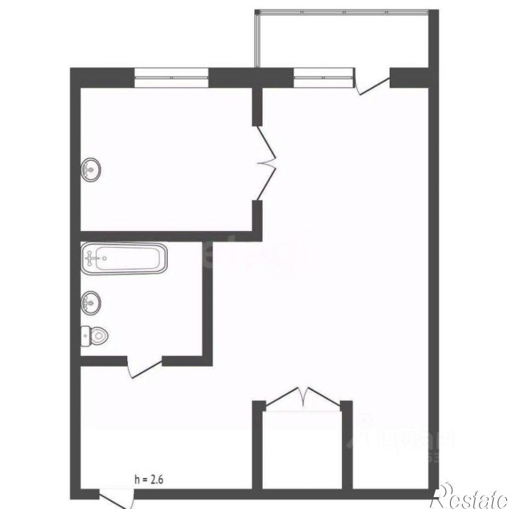 1-комн квартира улица Ильи Репина, 16,  д. 16